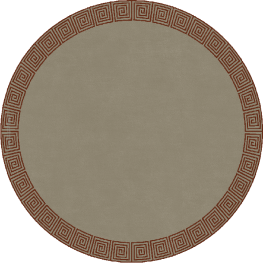 art decot 13884-classic circle - handgefertigter Teppich,  getuftet (Indien), 576 Knoten/dm² Qualität